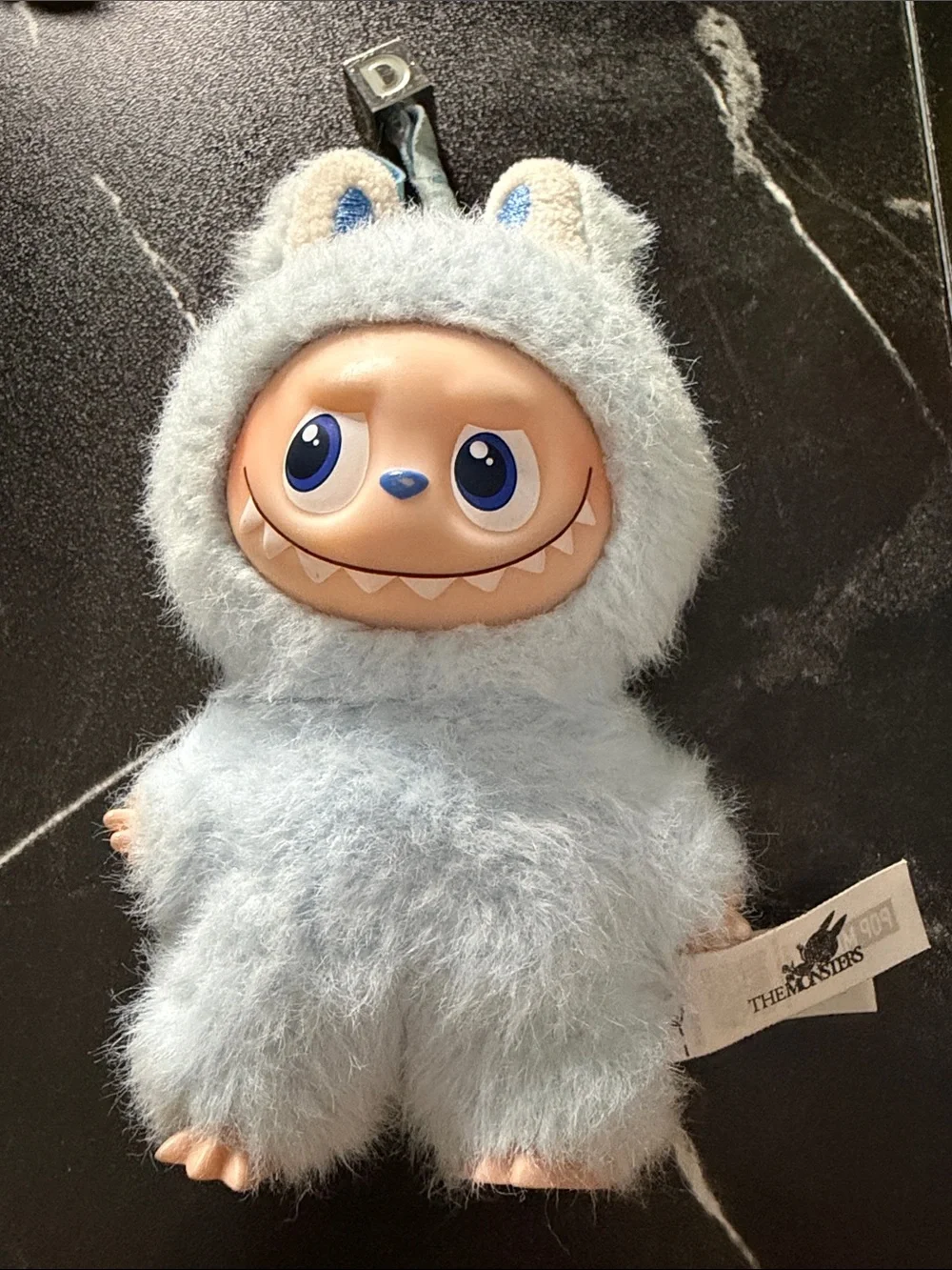Light Blue Fuzzy Yeti Plush Stuffed Animal - Cute Monster Toy